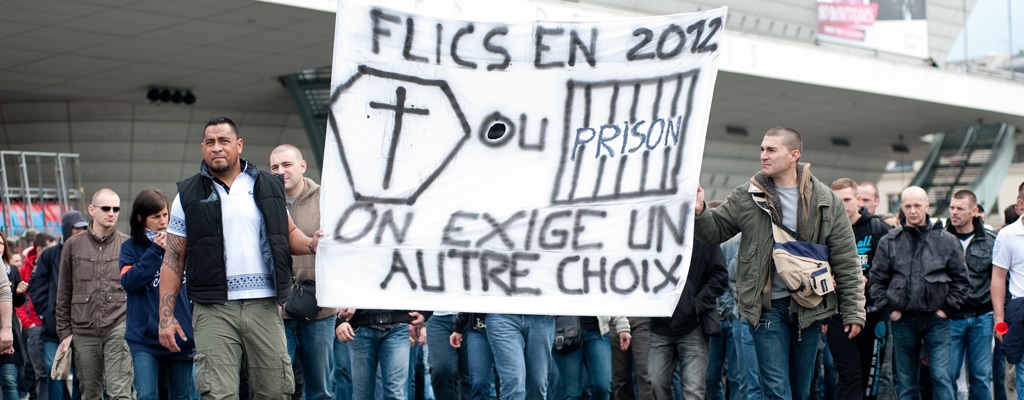 Manifestation de policiers en colere - Paris-040512