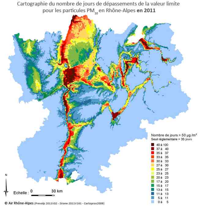 Carte-Rhone-Alpes-Particules-Fines