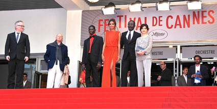 L'équipe de Grigris au 66ème Festival de Cannes