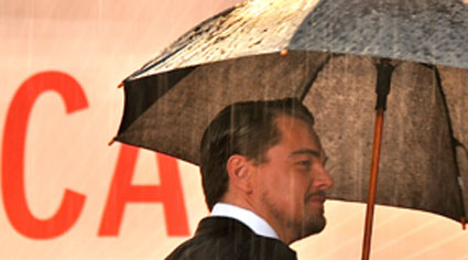 Leonardo di Caprio - Cannes mouillée