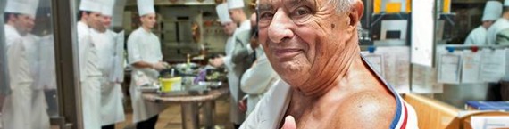Paul Bocuse, image publiée sur sa page FB le 16 décembre 2014.