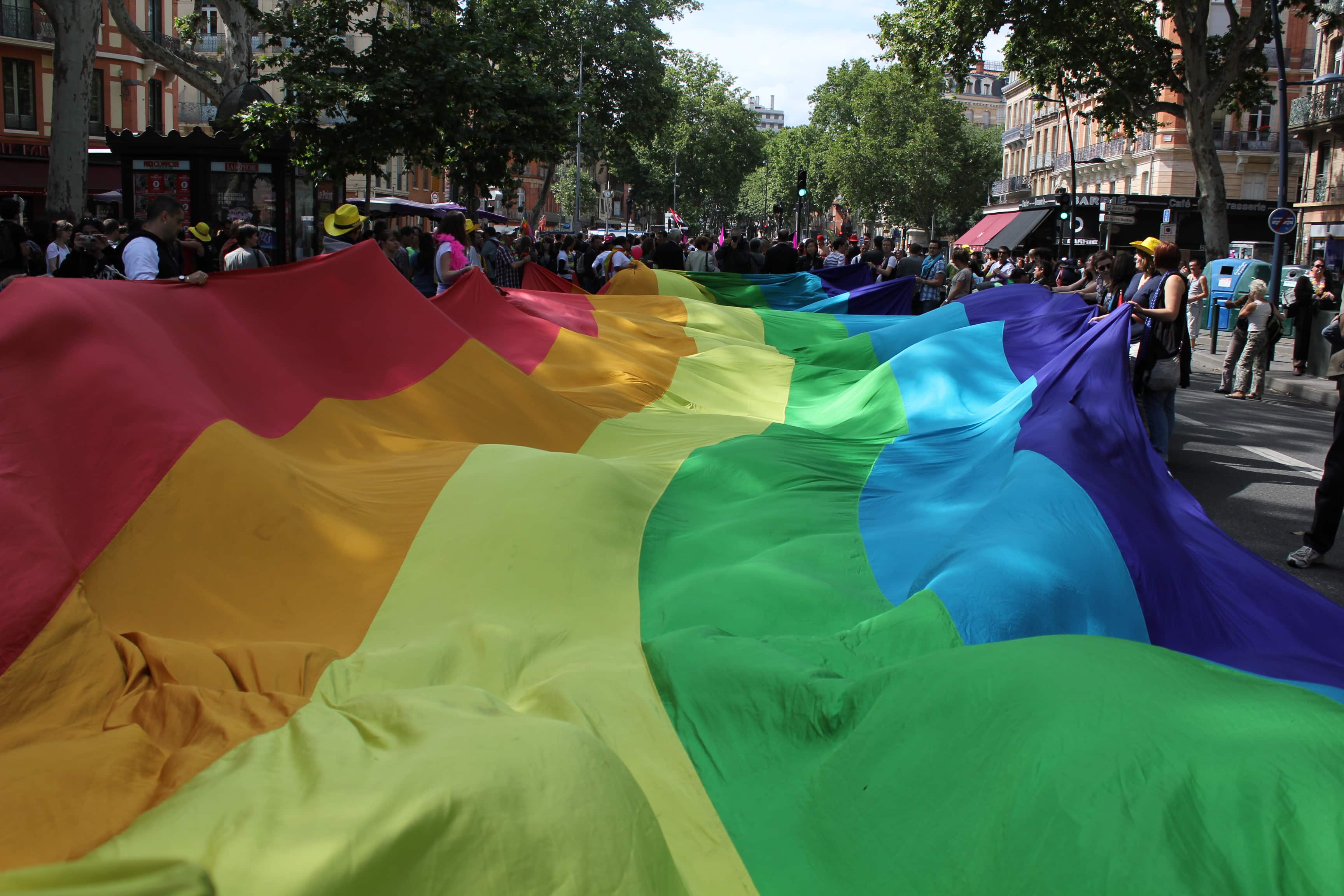 Manifestation LGBT. Crédits : Léna
