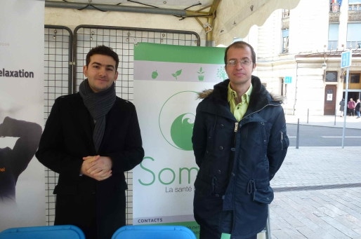 Benoit Germanos et Aymeric Masson, fondateurs de Someo. © Rue89Lyon