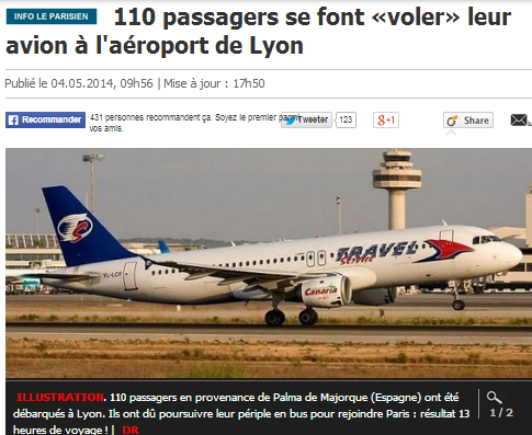 capture écran parisien avion aéroport saint exupery
