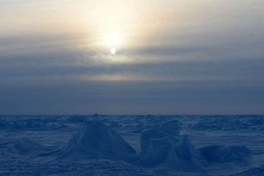 Un paysage au pôle Nord, le 10 avril 2014 (London News Pictures/RE/REX/SIPA)