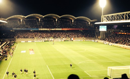 Photo dans l'enceinte du stade de Gerland. © Grégory Macchi.