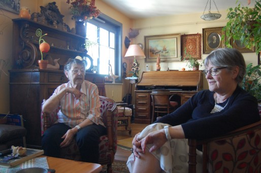 Nicole Voyant (à droite) et Élisabeth Schabo, 70 et 83 ans, vivent dans les Gratte-Ciel respectivement depuis 1945 et 1949. © Bertrand Enjalbal