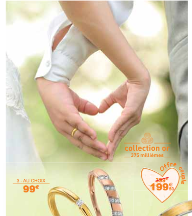 Capture d'écran du catalogue promotionnel "Wedding" de Auchan.