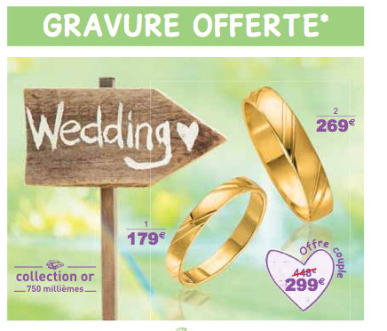 Capture d'écran du catalogue promotionnel "wedding" d'Auchan.