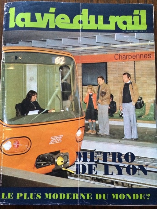 Une du magazine La Vie du rail, n°1645, daté du 28 mai 1978.