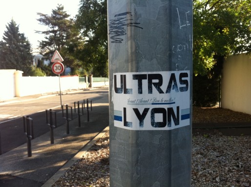 Un autocollant des ultras de Lyon. Crédit : Rue89Lyon.