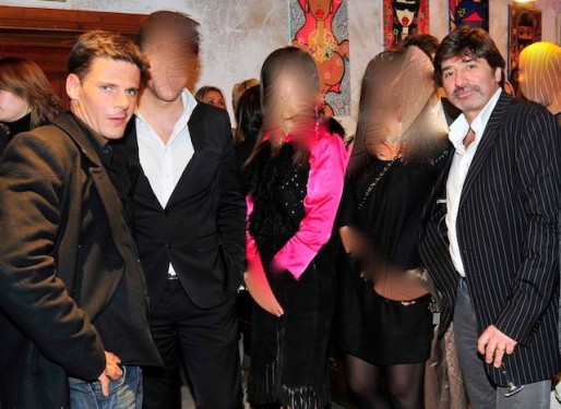 Michel Neyret en compagnie de David Metaxas au cours d'une soirée lyonnaise. Photo Facebook.