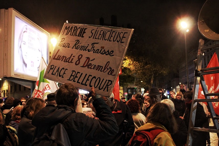 Dans la manifestation, cette pancarte. ©Damien Renoulet/Rue89Lyon 