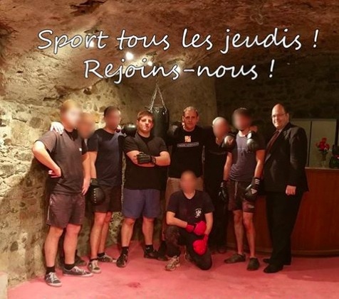 Photo de l'intérieur du local des nationalistes dans le Vieux Lyon. Capture d'écran Facebook.
