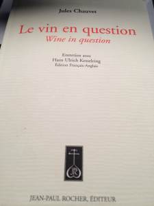 Couverture de « Le vin en Question » aux éditions Jean-Paul Rocher.
