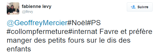 Twitt de Fabienne Lévy pendant le conseil municipal.