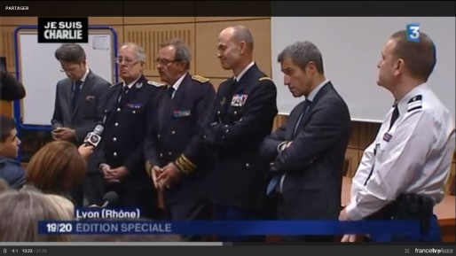 Capture d'écran du reportage réalisé par France 3 sur la cérémonie au fort Montluc, du jeudi 8 janvier.