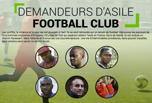 Capture d'écran du webdocumentaire "Demandeurs d'Asile Football Club"