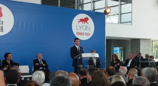 Manuel Valls lors de son discours au musée des Confluences / BE Rue89lyon