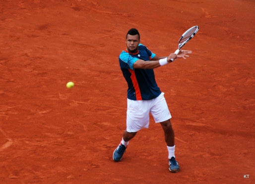 Jo-Wilfried Tsonga lors de Roland-Garros 2012 / Photo CC by Carine06 via Flickr