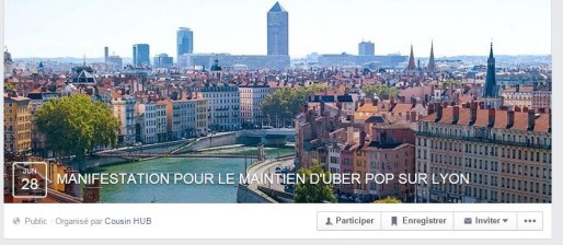 Capture d'écran de l'événement Facebook.