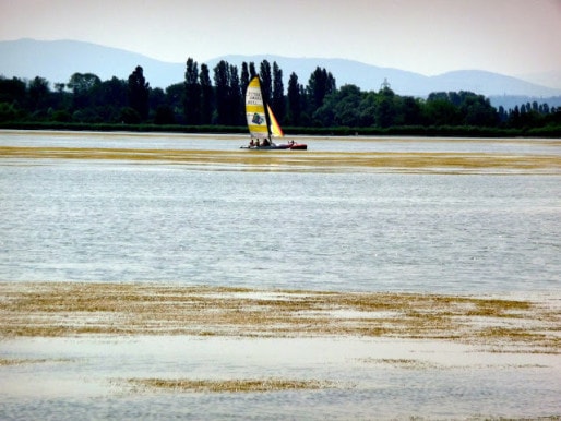 En 2010, navigation entre les pelouses au Grand Large - Crédit Benoît Frottier