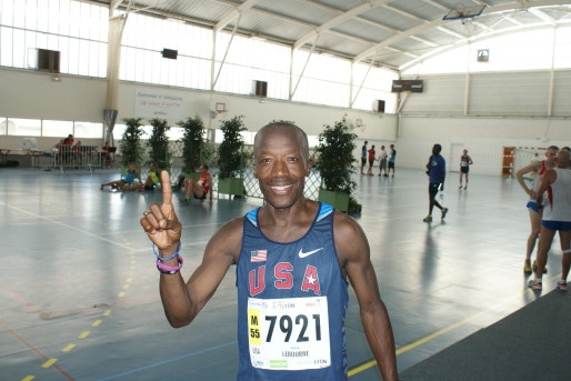 Anselm Lebourne, coureur américain au 800 et 1500 m