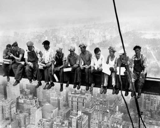 lunch-skyscraper-poster-eating-manhattan