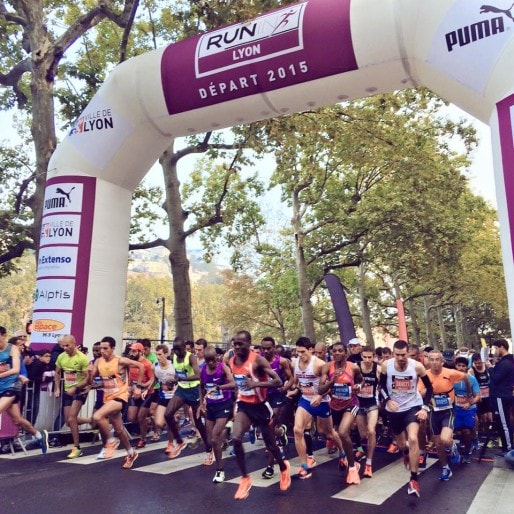 Photo de l'équipe organisatrice de l'événement Run in Lyon. Via FB.