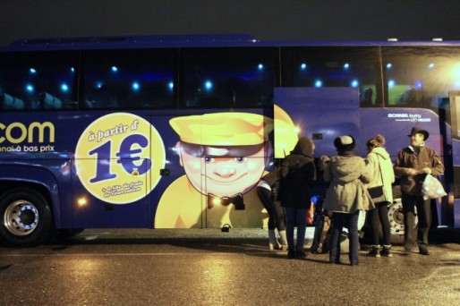 Un autocar Megabus à Lyon, le 18 janvier 2016 - Robin Prudent/Rue89