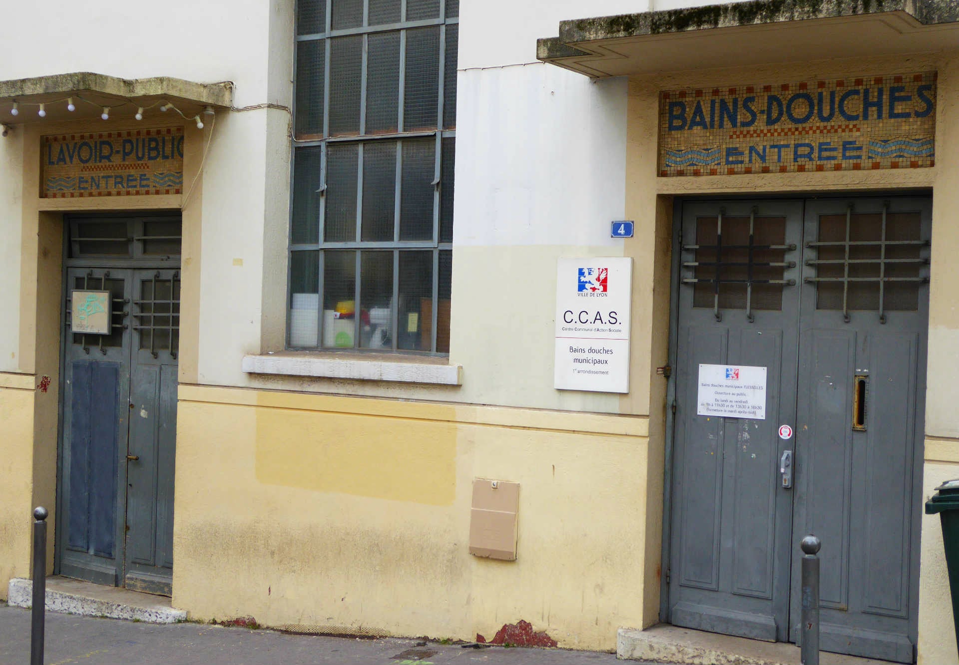 A Lyon, le site des bains douches est tenu par le CCAS