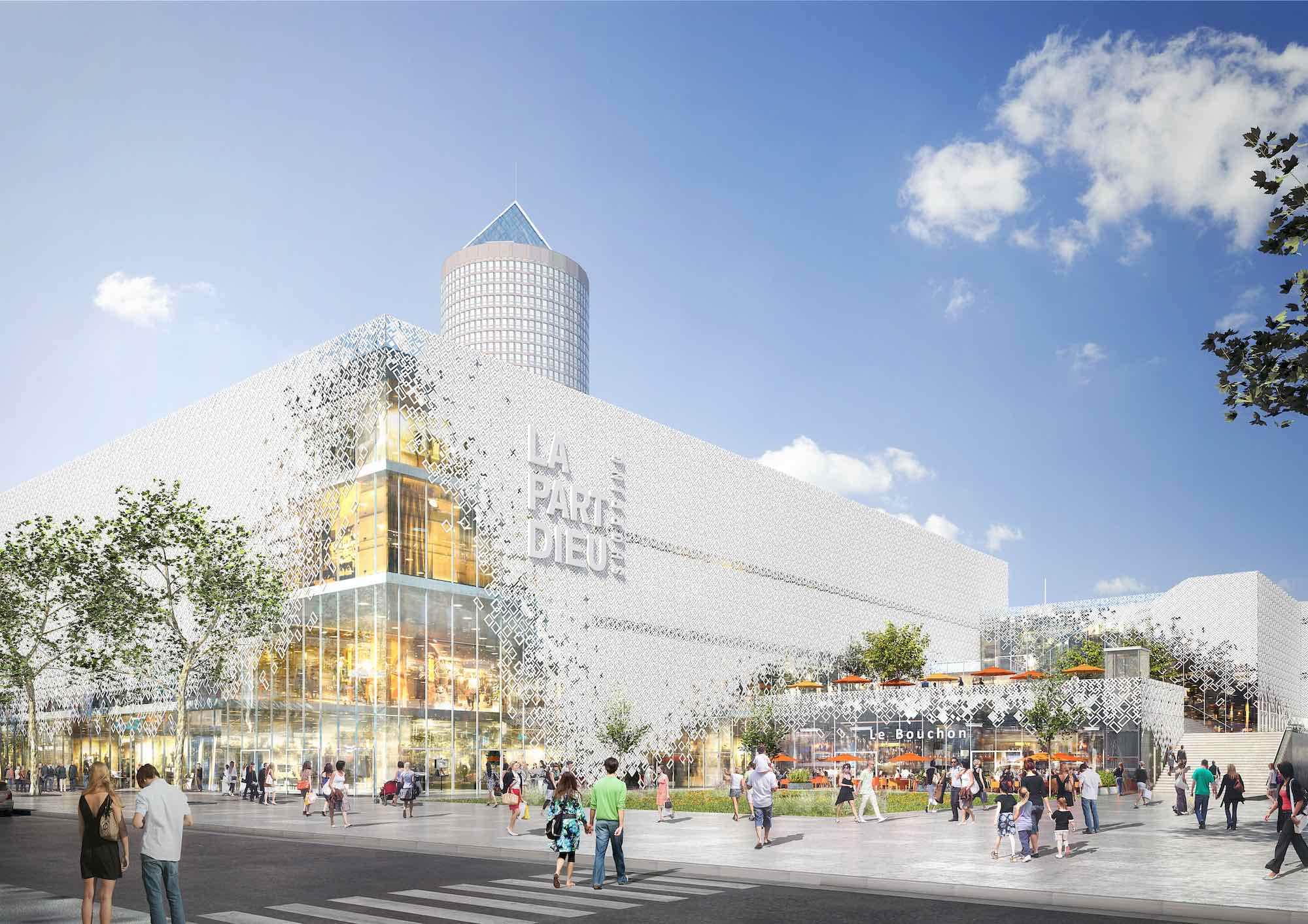 Vue de la future entrée du centre commercial de la Part-Dieu côté rue Bouchut. © Photo DR