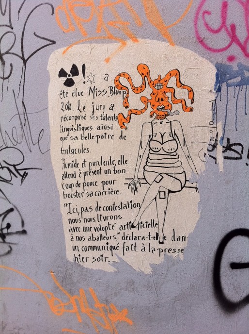 Miss Blurp, graffiti dans les rues de Lyon © DD/ Rue89Lyon