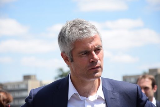 Laurent Wauquiez à l'Ecole centrale de Lyon, juillet 2016. Crédits : SS/Rue89Lyon.