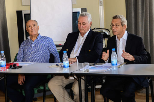Adrien Fodil, François Tarantini et Alain Carignon, principaux coordinateurs du "comité grenoblois de LR". Crédit : LR38