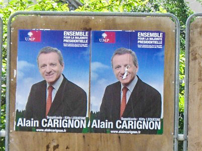 Affiche de campagne d'Alain Carignon en 2006. DR