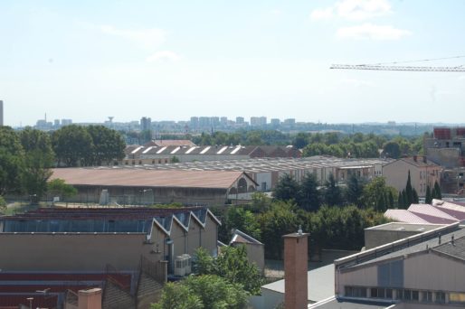 Vue du quartier de Gerland et des anciennes usines FagorBrandt © BE/Rue89Lyon