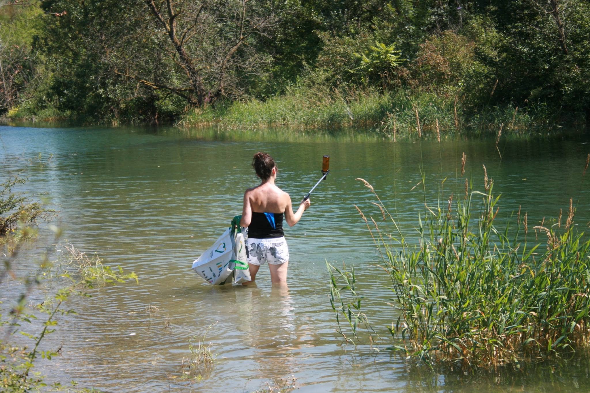 Les ramasseurs de We Waste ne se contentent pas des rues, ils nettoient aussi les parcs de la ville.