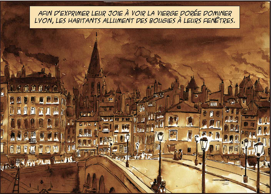 Le "récit historique" du numéro 23 des Rues de Lyon, consacré à la Fête des Lumières. © Les Rues de Lyon