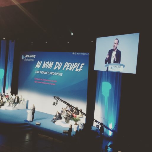 Steeve Briois lors des Assises présidentielles du Front National à Lyon le 4 février 2017. Photo BE/Rue89Lyon