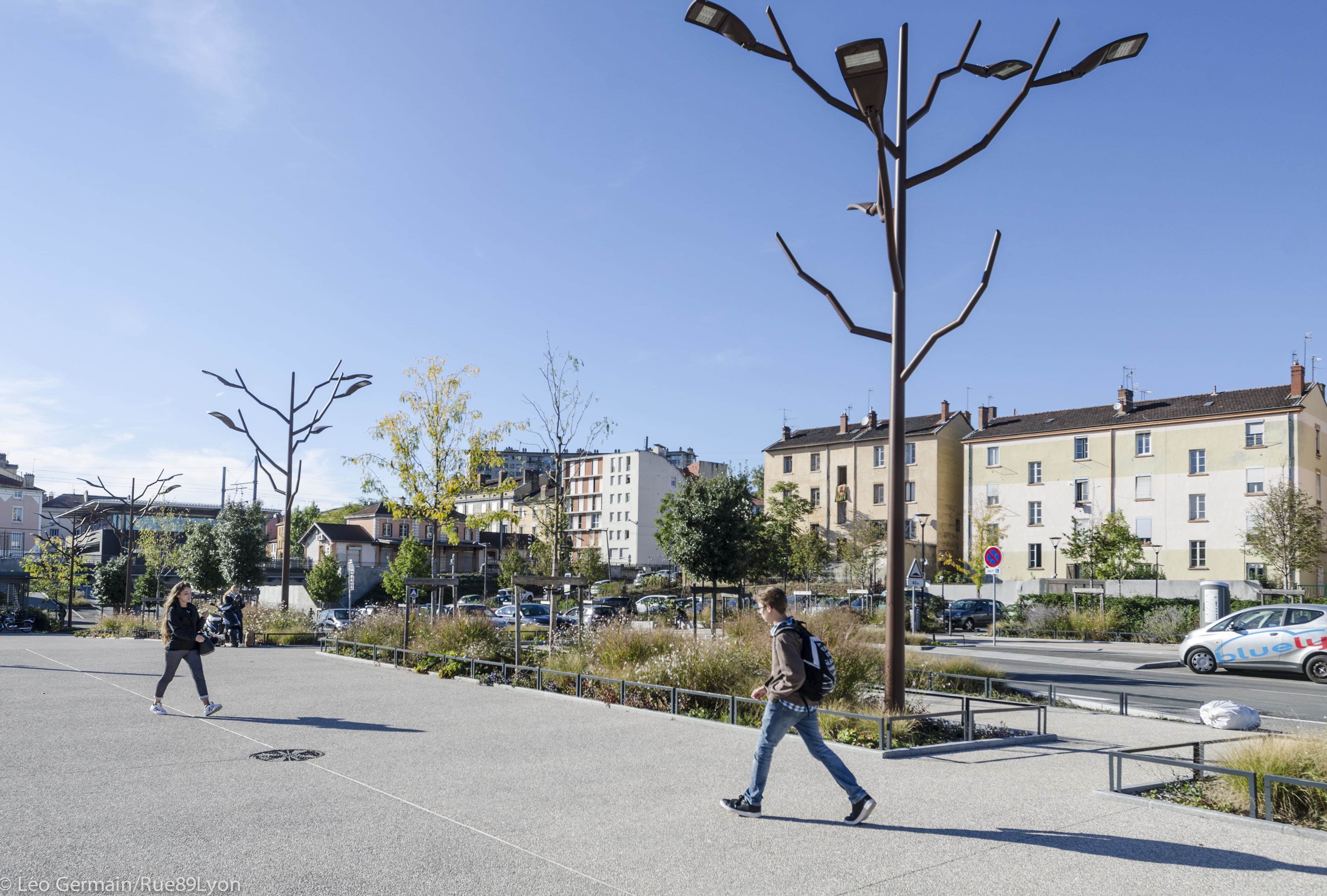 Quartier de la Saulaie à Oullins en février 2017. ©Léo Germain/Rue89Lyon