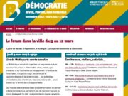 Capture d'écran du site de la BM sur le forum démocratie.