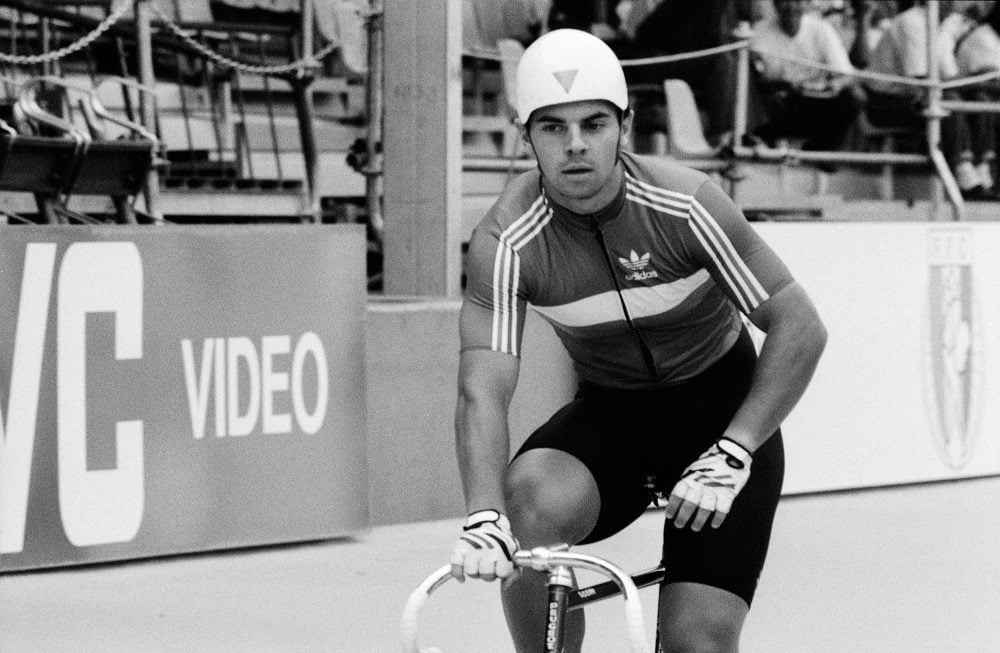 Le cycliste Denis Lemyre lors des Championnats du monde 1989 ©Creative Commons