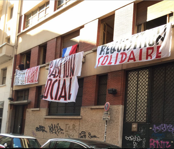 Le squat "Bastion social" du GUD à Lyon. Capture d'écran Facebook.