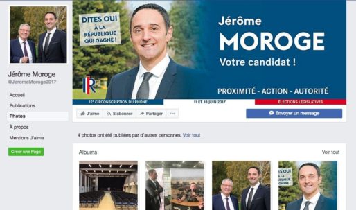 Capture d'écran page facebook de Jérôme Moroge