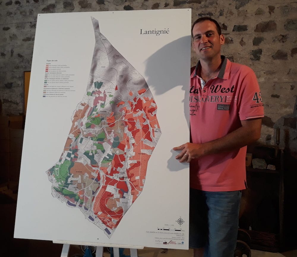 Frédéric Berne, président de l'association des vignerons de Lantignié.  ©LB/Rue89Lyon