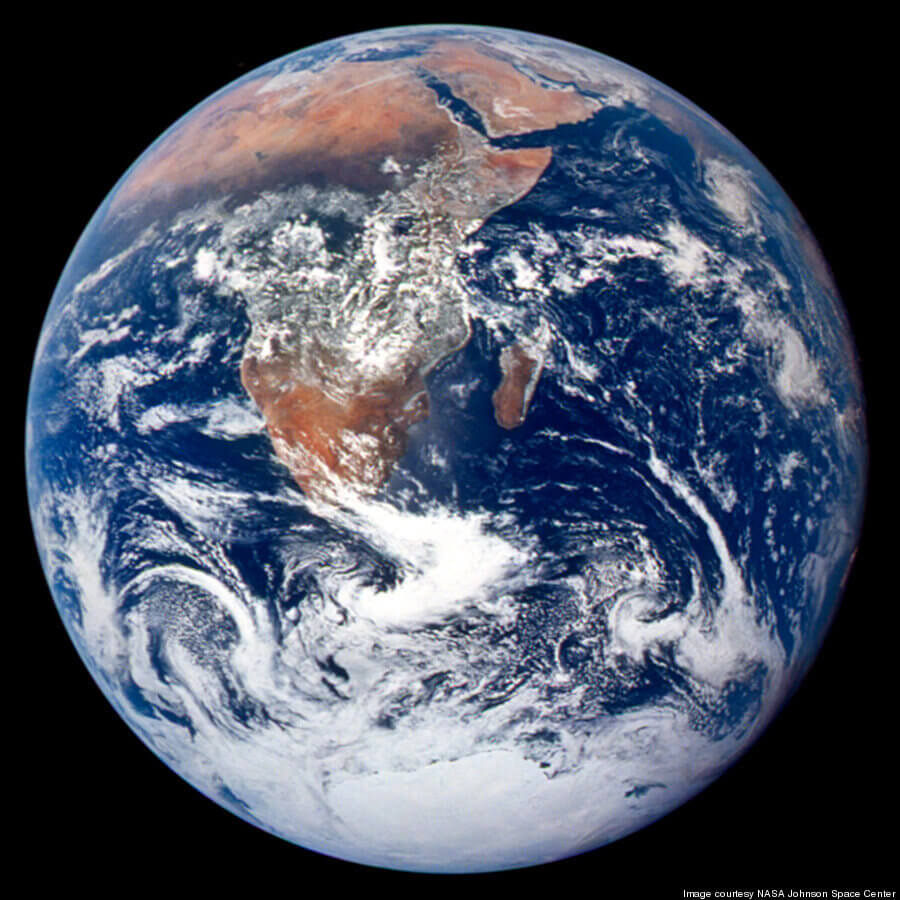 Outings to the Lyon School of the Anthropocene.  Blue marble Photo Ronald E. Evans/Nasa