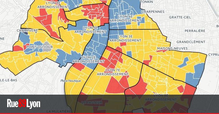 carte lyon arrondissement