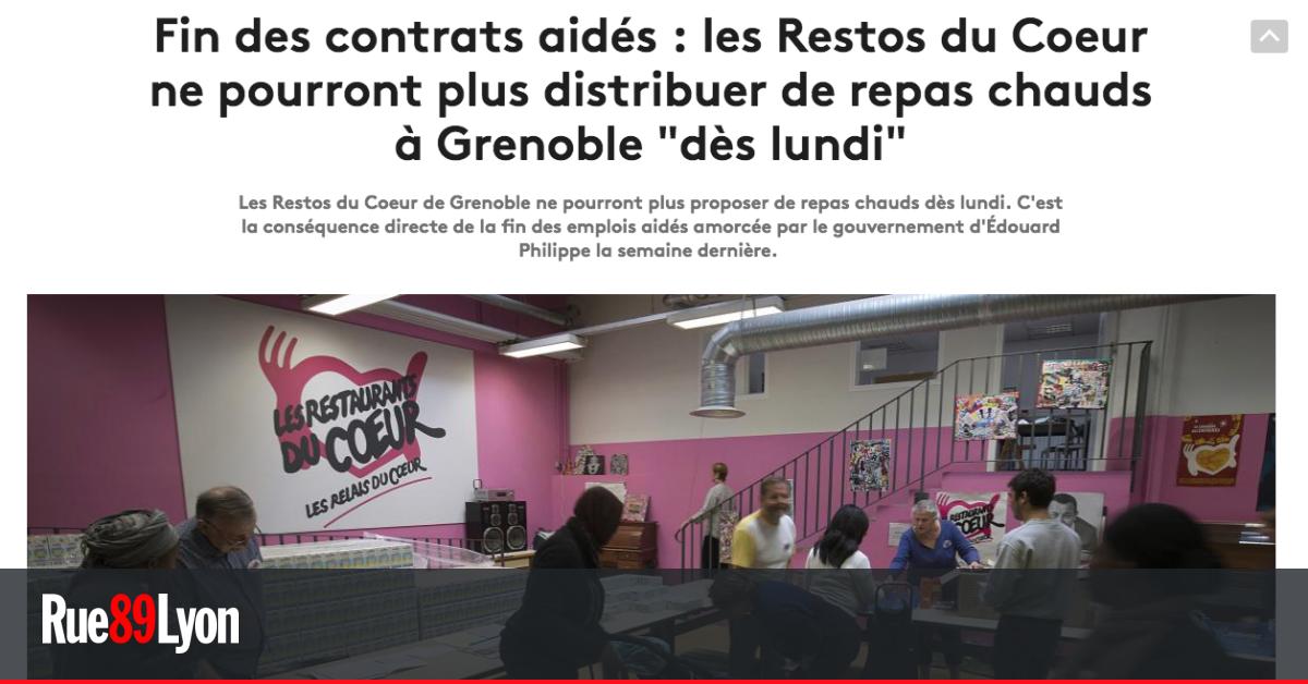 Grenoble La Fin Des Contrats Aides Provoque L Arret Des