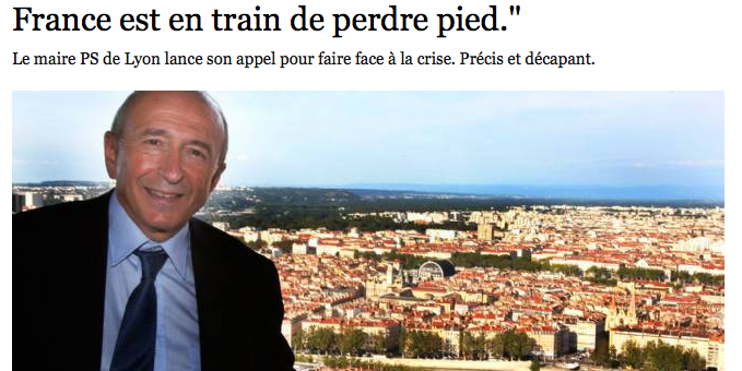 Gérard Collomb dans « dire l’inverse de ce que l’on fait »